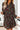 Printed Notched Long Sleeve Dress
