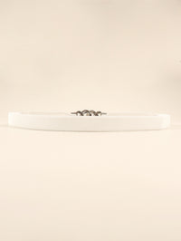 Zinc Alloy Buckle Elastic PU Belt
