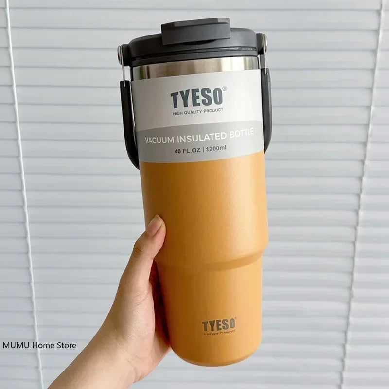 Stainless Steel Coffee Cup Cold and Hot Double-Layer Insulated Cup Tumbler Thermo Water Bottle Car Travel Mug Vacuum Flask
