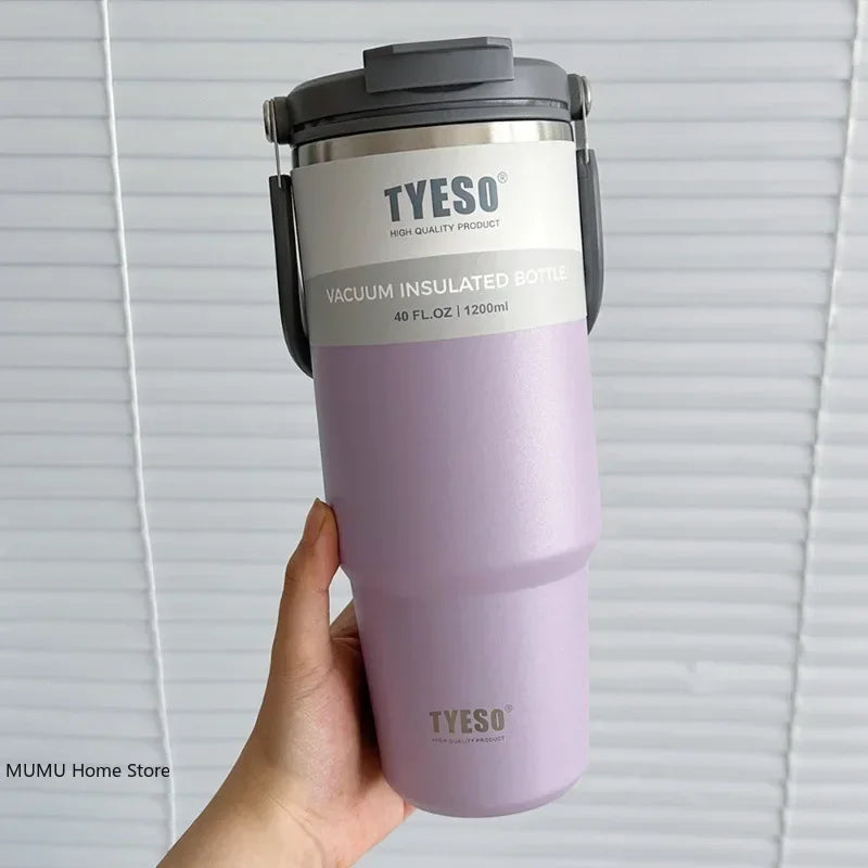 Stainless Steel Coffee Cup Cold and Hot Double-Layer Insulated Cup Tumbler Thermo Water Bottle Car Travel Mug Vacuum Flask