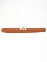 Zinc Alloy Buckle Elastic PU Belt