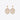 Skull Rhinestone Alloy Earrings