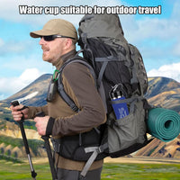 Mouth Straw -Stainless Steel Reusable Sports Water Bottle with Lids - Vacuum Insulated