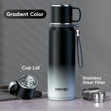 Double Wall Keep Hot and Cold Thermos Bottle Stainless Steel Insulated Bottles Vacuum Flask Large Thermos Cup with Tea Filter