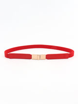 PU Elastic Skinny Belt