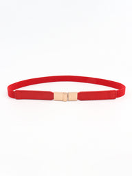 PU Elastic Skinny Belt