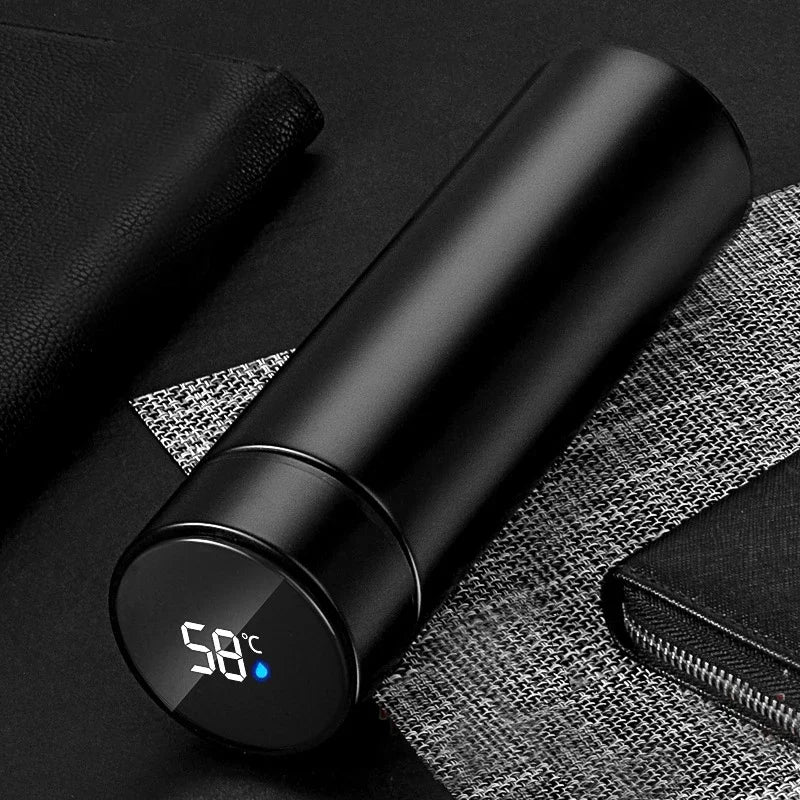 Smart Digital Water Bottle Keeps Cold and Heat Thermal Bottle Stainless Steel Thermos for Baby Children Kids Terms