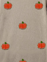 Pumpkin Round Neck Long Sleeve Sweatshirt