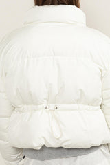 HYFVE Quilted Back Drawstring Puffer Jacket