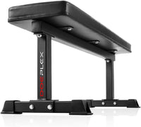 Flat Weight Bench, Sit-Up Abdominal Exercise Workout Bench - 1,200 Lb Rating for Weightlifting