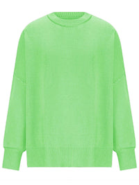 Round Neck Long Sleeve Sweater