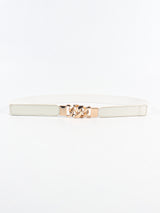 Zinc Alloy Buckle Elastic PU Belt