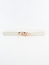 Zinc Alloy Buckle Elastic PU Belt