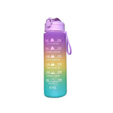 900Ml Water Bottle Motivational Sport Water Bottle Leakproof Drinking Bottles Outdoor Sports Travel Kettle Drinking Water Bottle