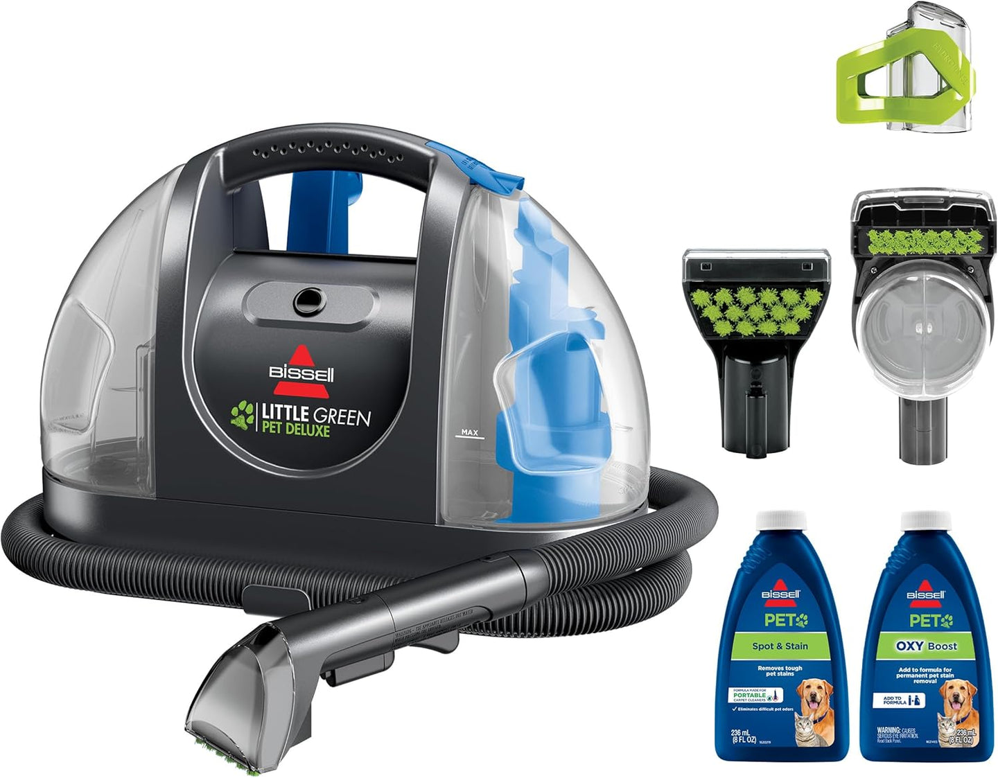 Little Green Pet Deluxe Portable Carpet Cleaner and Car/Auto Detailer, 3353, Gray/Blue