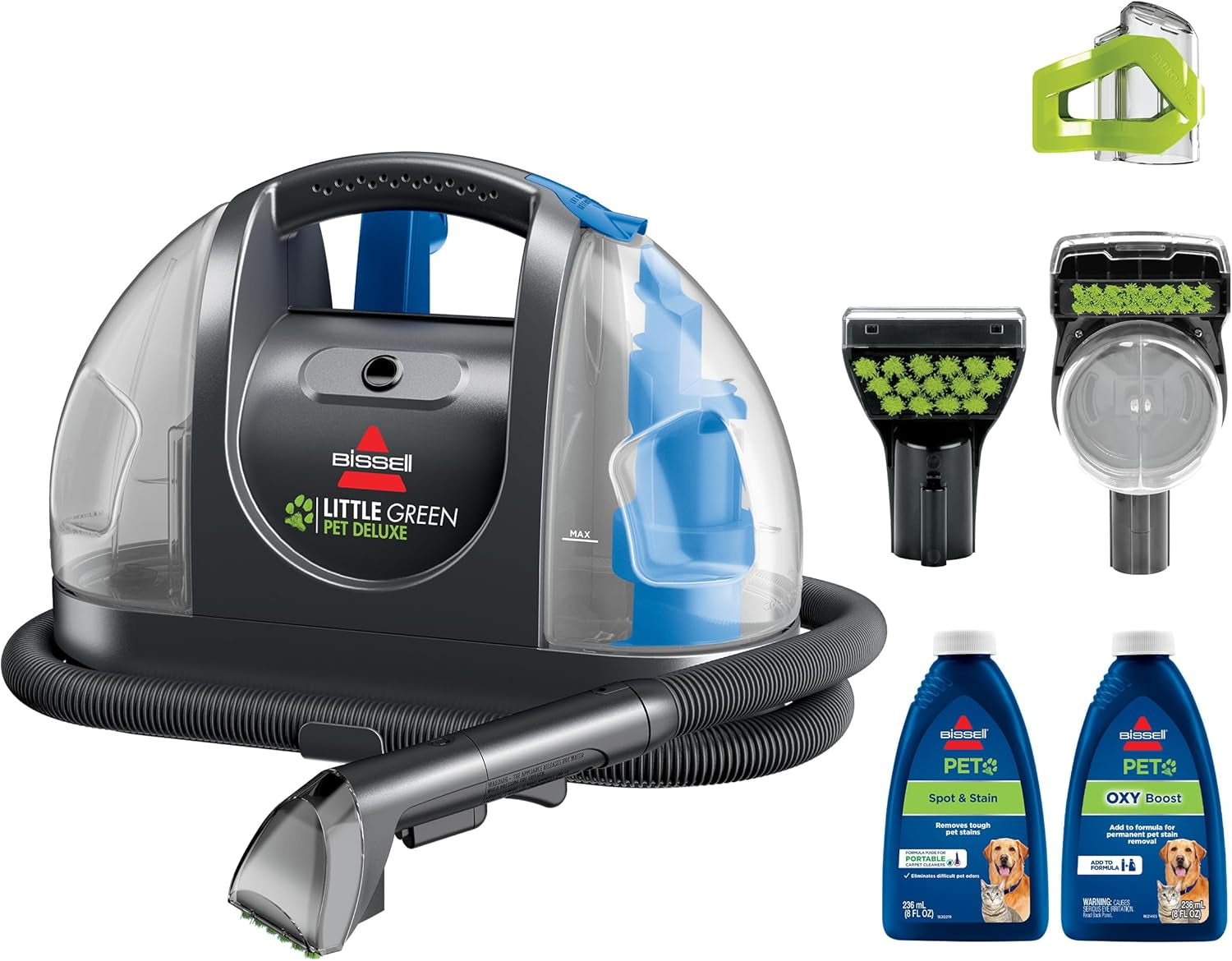 Little Green Pet Deluxe Portable Carpet Cleaner and Car/Auto Detailer, 3353, Gray/Blue