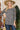 Celeste Full Size Animal Print Contrast T-Shirt with Striped Cuffs