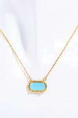 Copper 14K Gold-Plated Pendant Necklace