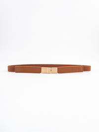 PU Elastic Skinny Belt