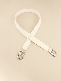 Zinc Alloy Buckle Elastic PU Belt