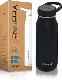 Insulated Water Bottle Dishwasher Safe Metal Water Bottle Bpa-Free Stainless Steel Water Bottles 20/32/40Oz Reusable Thermos for Hiking Camping and School
