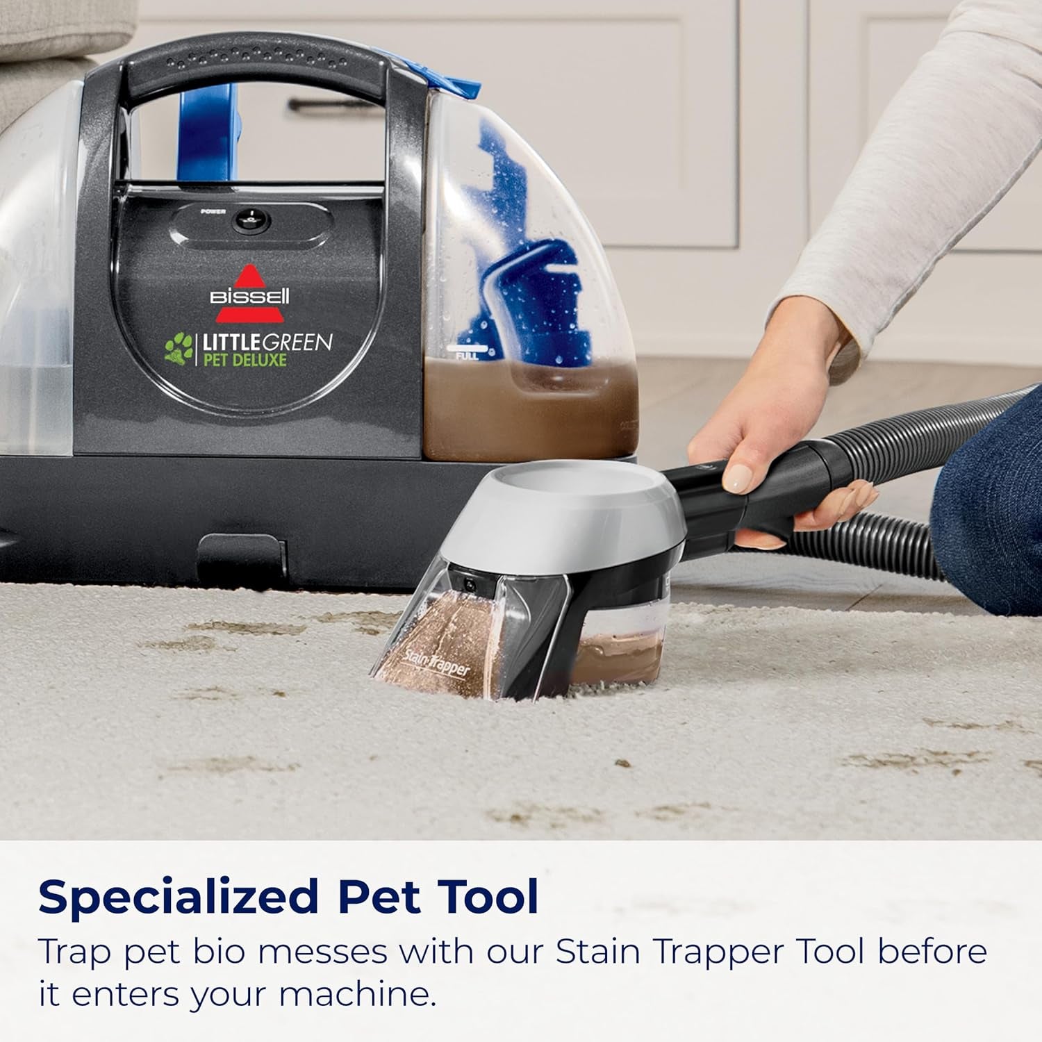 Little Green Pet Deluxe Portable Carpet Cleaner and Car/Auto Detailer, 3353, Gray/Blue