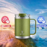 14Oz Office Cup Vacuum Tumbler Straw Cup with Lid Stainless Steel Coffee Leak-Proof Water Bottle Drink Ware for Home