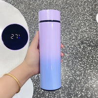 Smart Digital Water Bottle Keeps Cold and Heat Thermal Bottle Stainless Steel Thermos for Baby Children Kids Terms