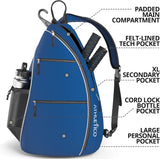 Sling Bag - Crossbody Backpack for Pickleball, Tennis, Racketball, and Travel for Men and Women