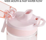 Sports Water Bottle, BPA Free Leak Proof Tritan Water Bottle for Kids/Adults, Water Bottle with Filter, Lockable Pop Open Lid