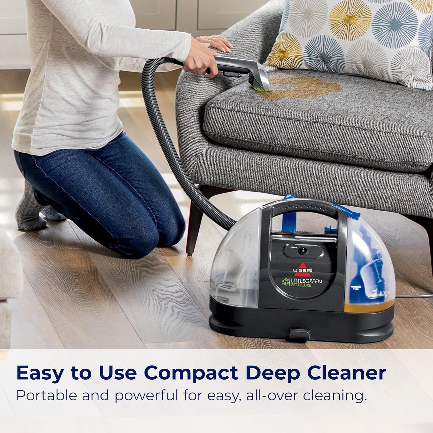 Little Green Pet Deluxe Portable Carpet Cleaner and Car/Auto Detailer, 3353, Gray/Blue