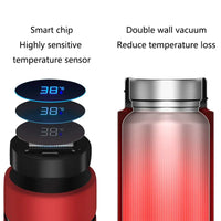 Smart Digital Water Bottle Keeps Cold and Heat Thermal Bottle Stainless Steel Thermos for Baby Children Kids Terms