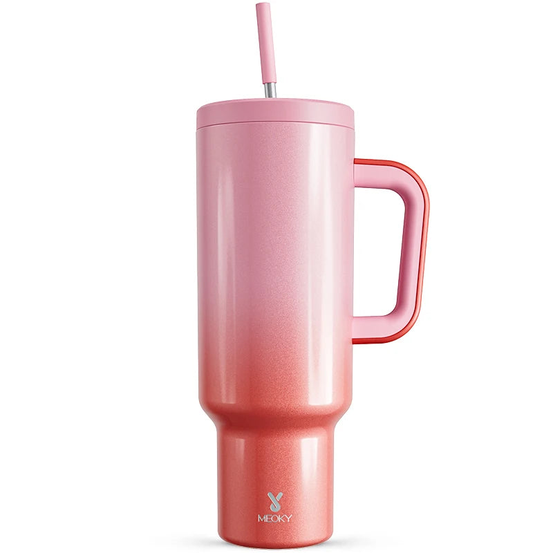 50Oz Cup Large Capacity Vacuum Straw Cup with Lid Stainless Steel Coffee Car Mug Water Bottle Fashion Gifts Various Styles