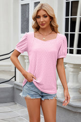 Eyelet Short Sleeve T-Shirt
